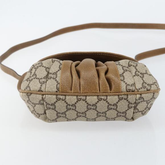 GUCCI GG Plus Supreme Shoulder Bag PVC Leather Beige Gold Auth th6331 - Picture 5 of 16